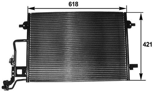 VW A/C Condenser 351300391 - Behr Hella Service